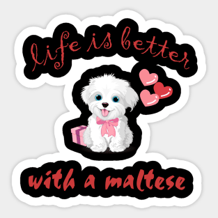 Maltese dog Sticker
